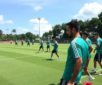preparação para o duelo contra o Bahia